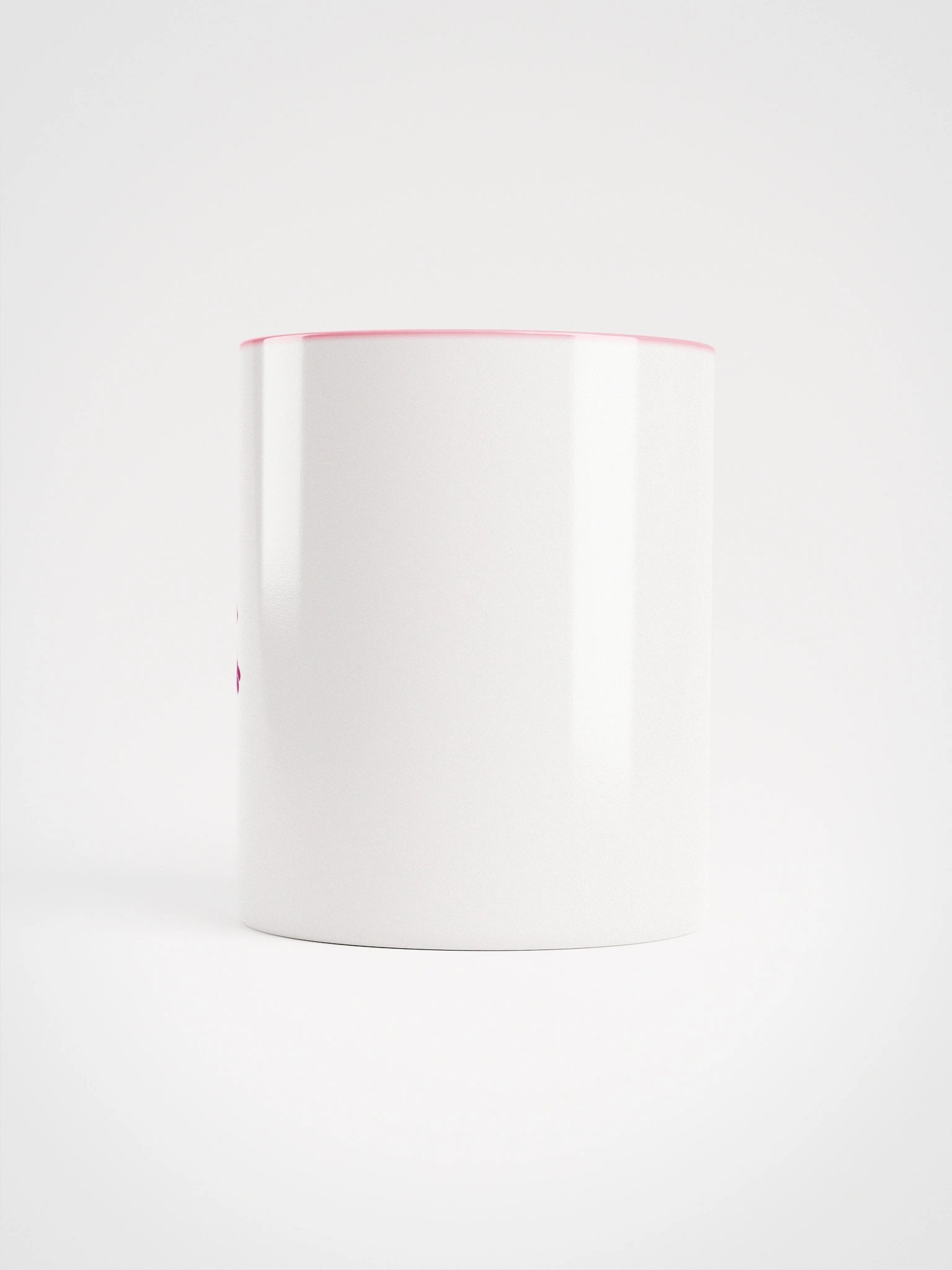 Drinkable Pink Ceramic Mug - Left Handed product image (5)