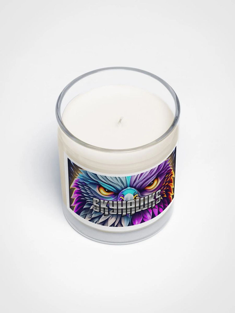 Skyhawks Logo #1 Soy Wax Candle Clear Glass Jar product image (3)