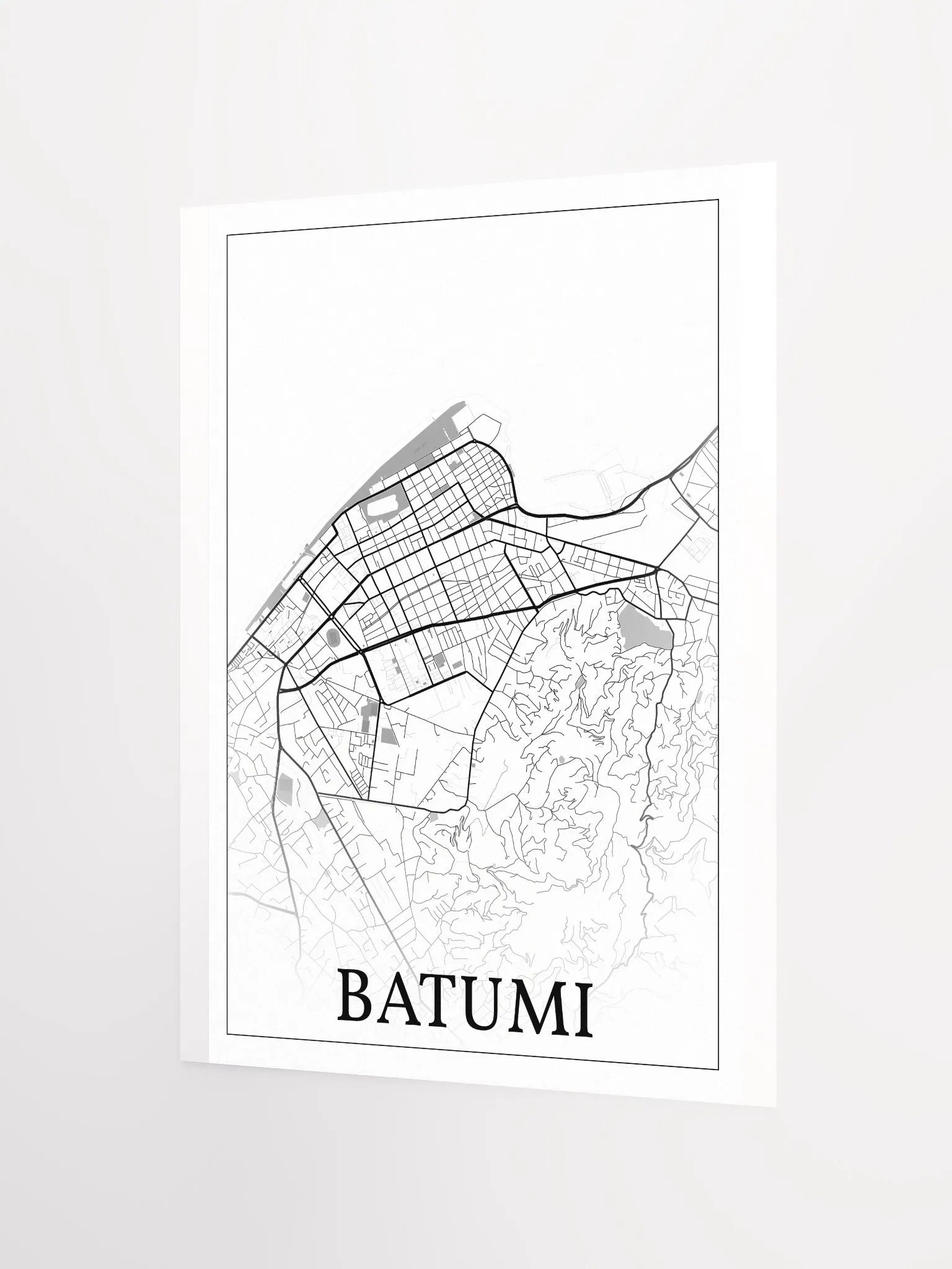 Batumi, Georgia, city map print product image (9)