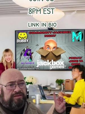 COME JOIN US FOR ALL THE FUN FRIDAY JUN 14TH #twitch #gaming #jackbox #dubbyenergy #m3rkclan #streamer #CapCut 