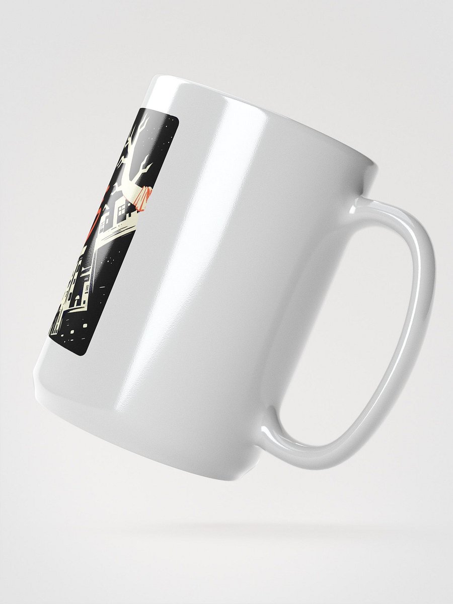 Surreal Leaping Art: '流鸟' (Flying Bird) Illustration Mug product image (2)