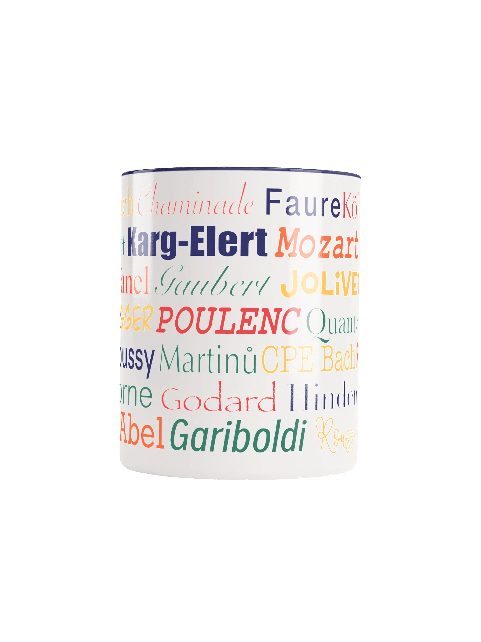 Big Names in Flute Music Ceramic Mug, 11 and 15 oz product image (5)