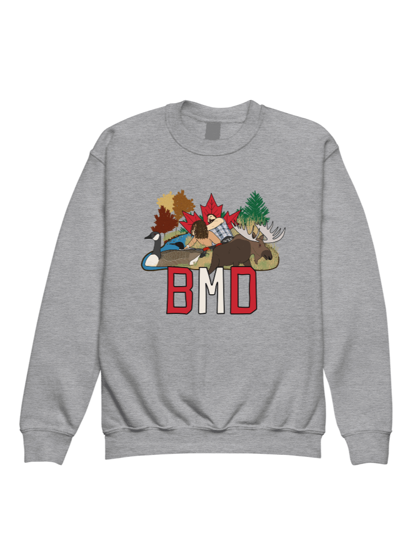 BMD Canadian Wrestling Youth Crewneck Sweatshirt product image (1)