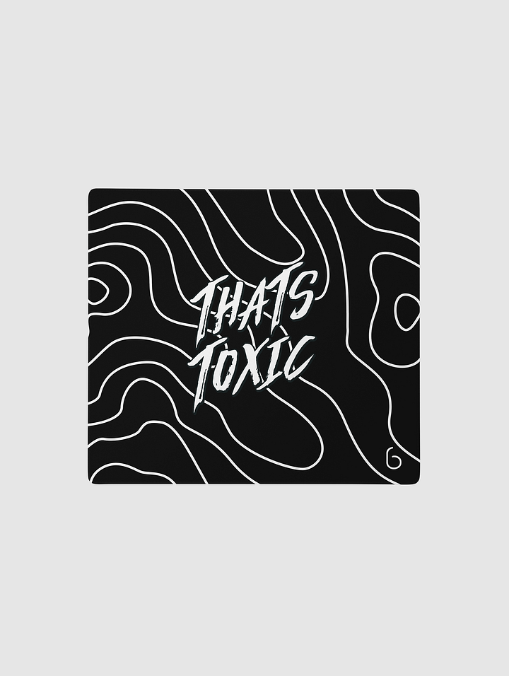 (2 Sizes) That's Toxic Black/White Desk Mat product image (1)