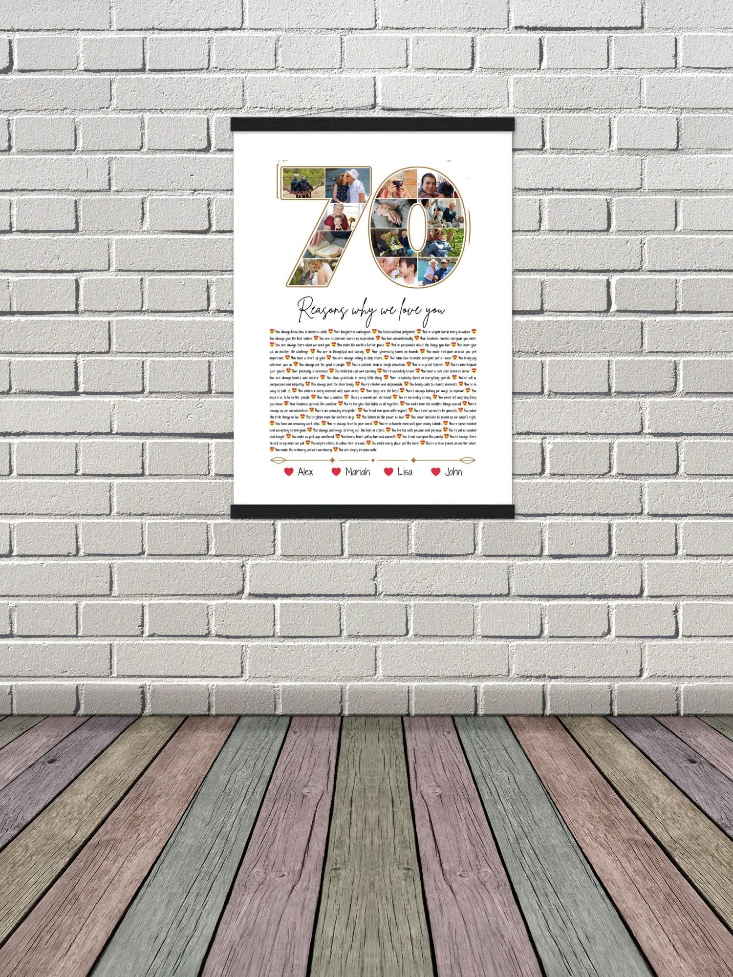 70 Reasons Why We Love You Canva Template product image (6)