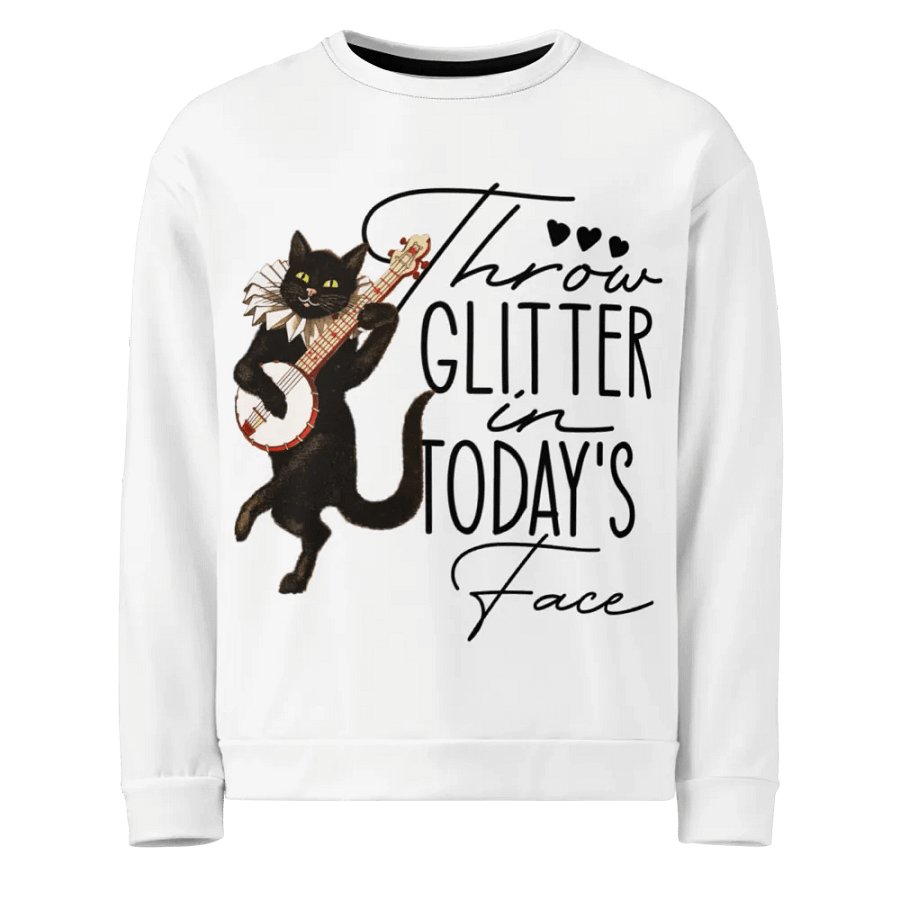 Whimsical Banjo Cat All-Over Sweatshirt product image (1)