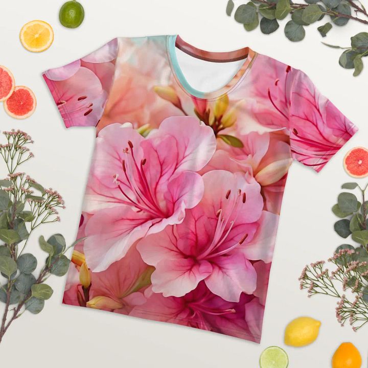 Azalea Allure: Floral Elegance Tees product image (2)