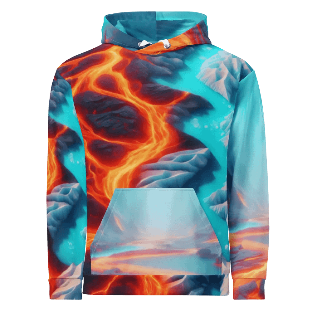 Fire and Ice - 3D Lava Glacier Fusion #34 product image (1)