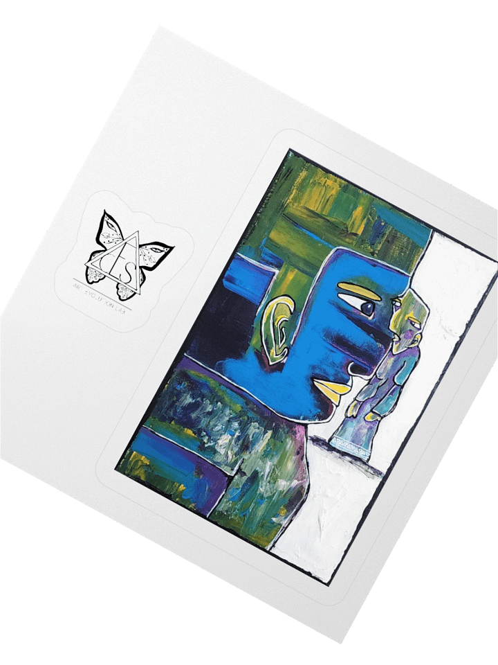 EYE to Eye Art Sticker – Expressive Design for Journals, Laptops & More product image (2)
