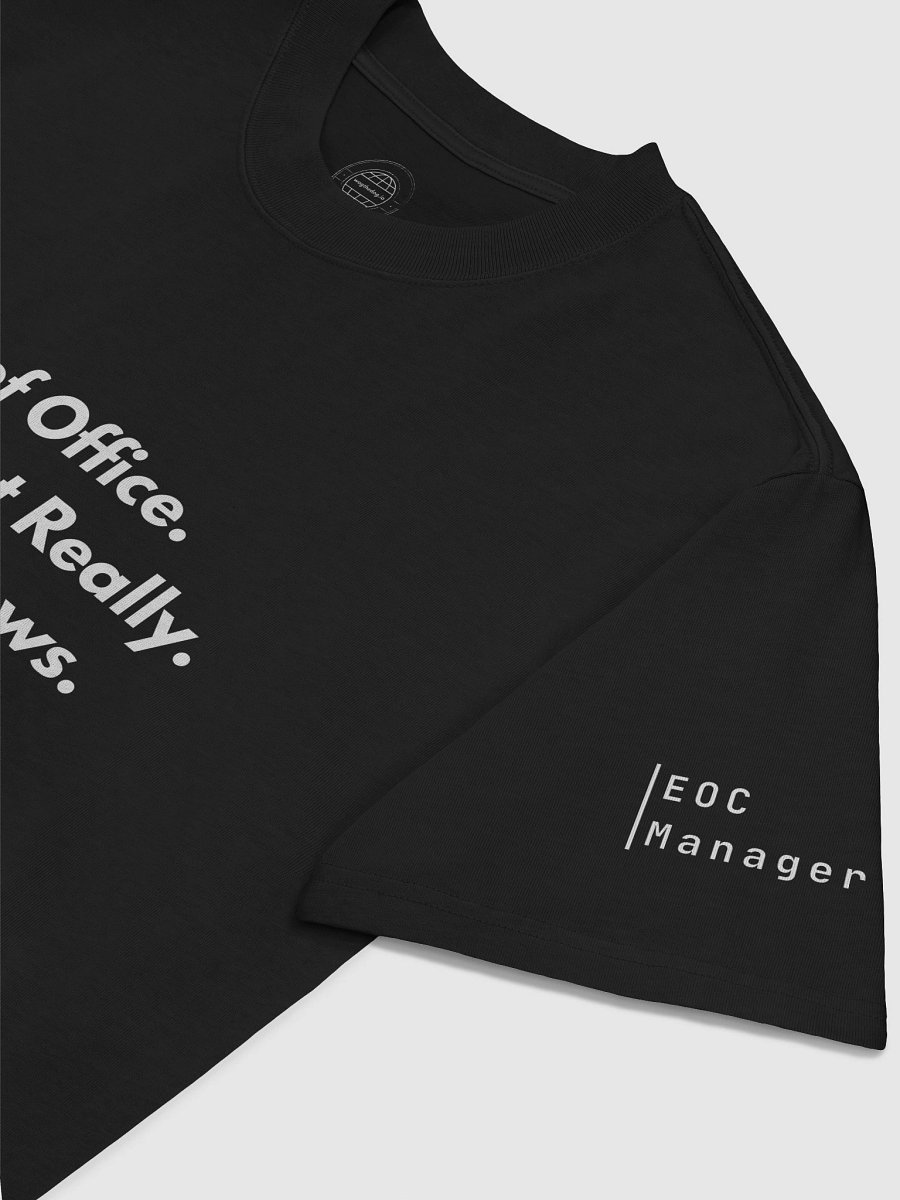 EOC Manager Holiday T-Shirt – “Out of Office (Kind of)” Edition product image (5)