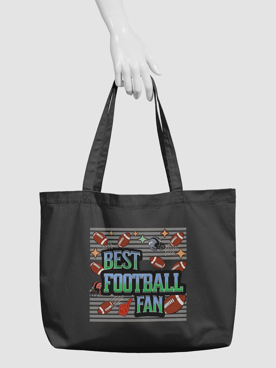 Best Football Fan Gridiron Glory Organic Tote Bag product image (3)
