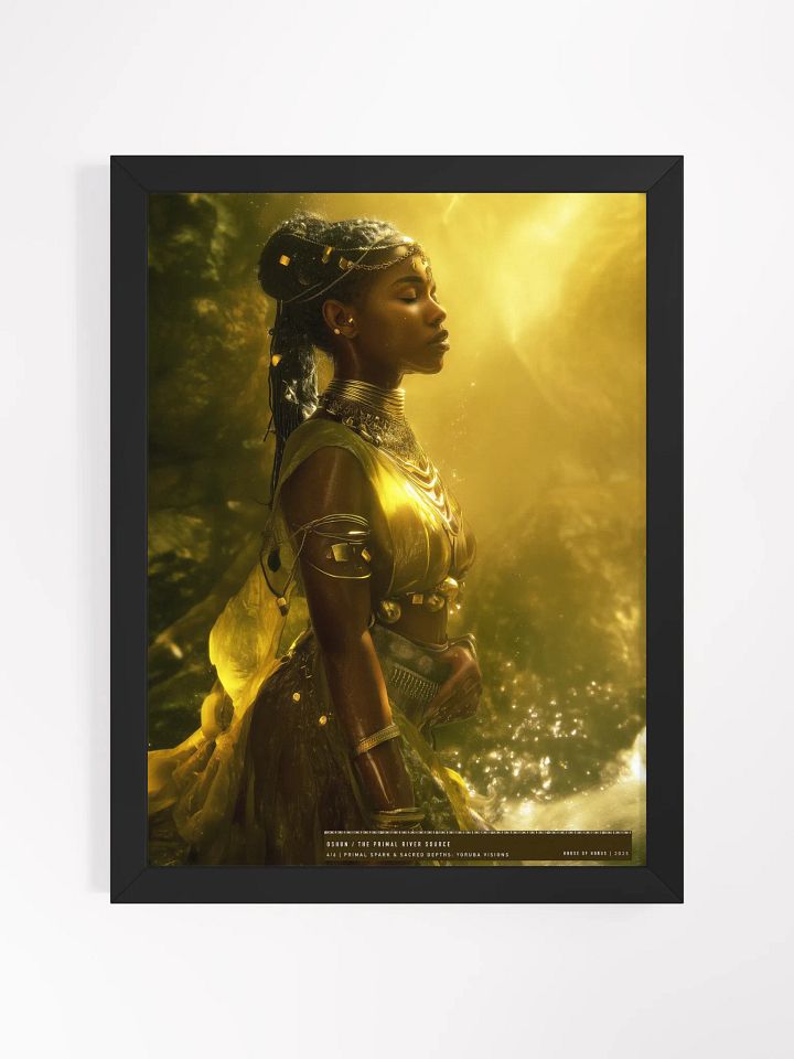 Oshun: The Primal River Source – Framed Matte Poster product image (1)