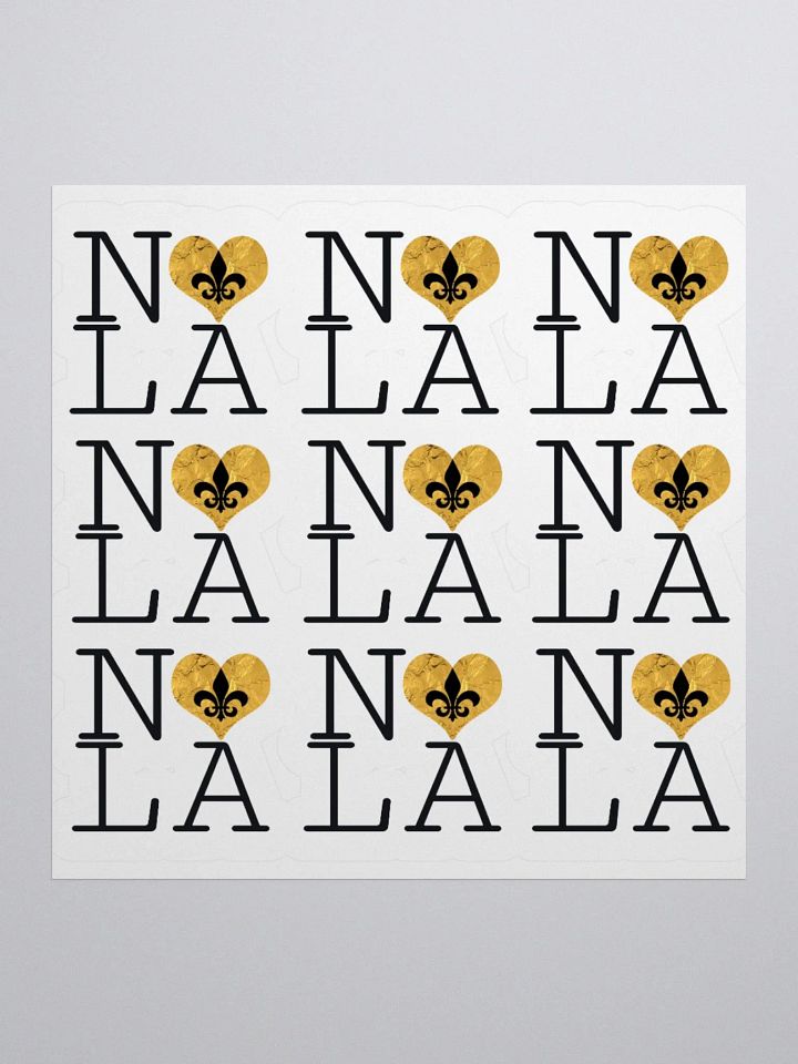 I LOVE NOLA **LEGACY STICKER** (GOLD WRAP HEART) product image (1)