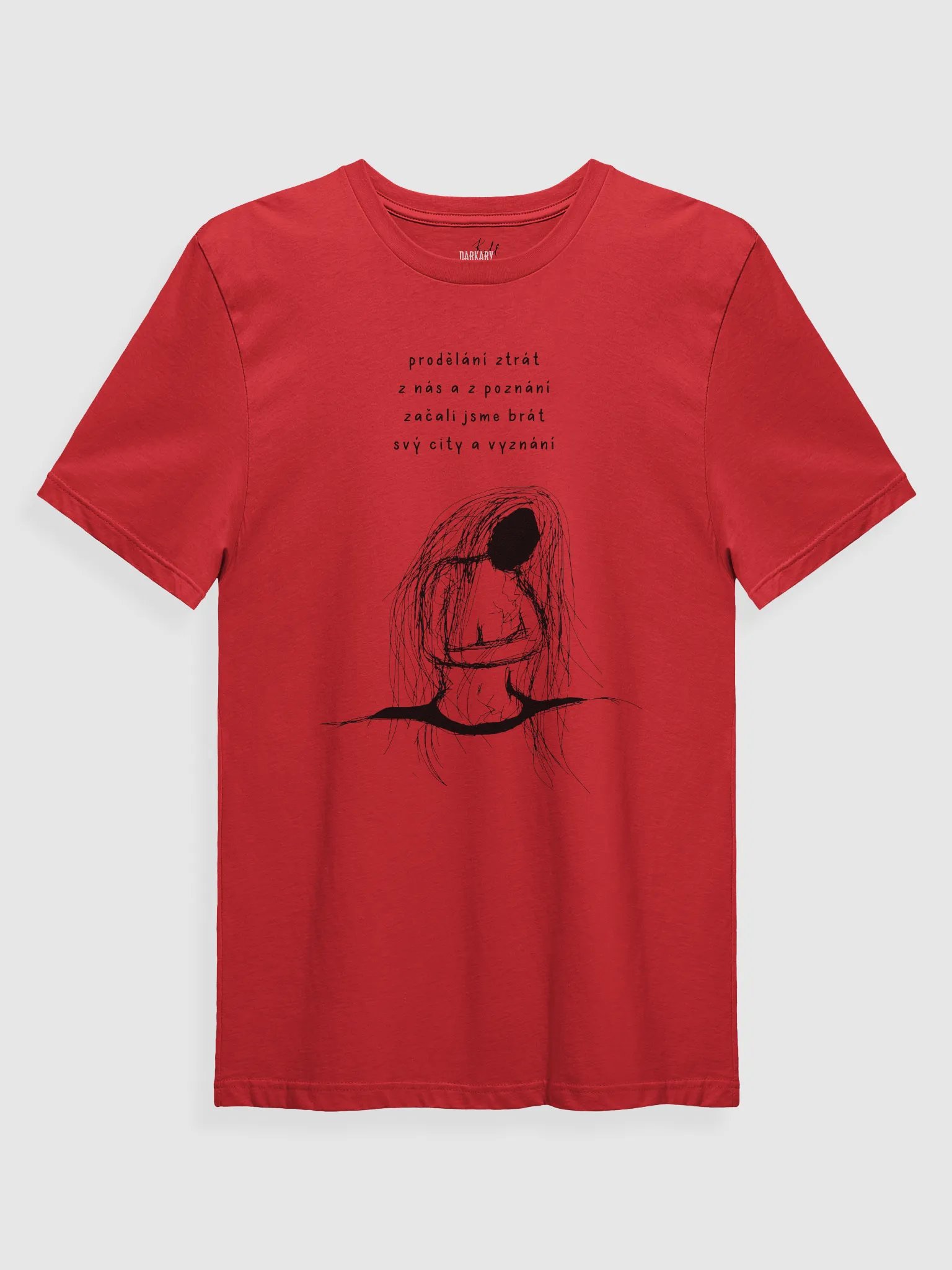 Prodělání ztrát Red T-shirt product image (1)