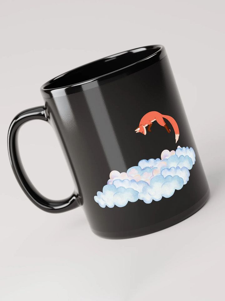 Bouncing Peach | Black Glossy Mug product image (1)