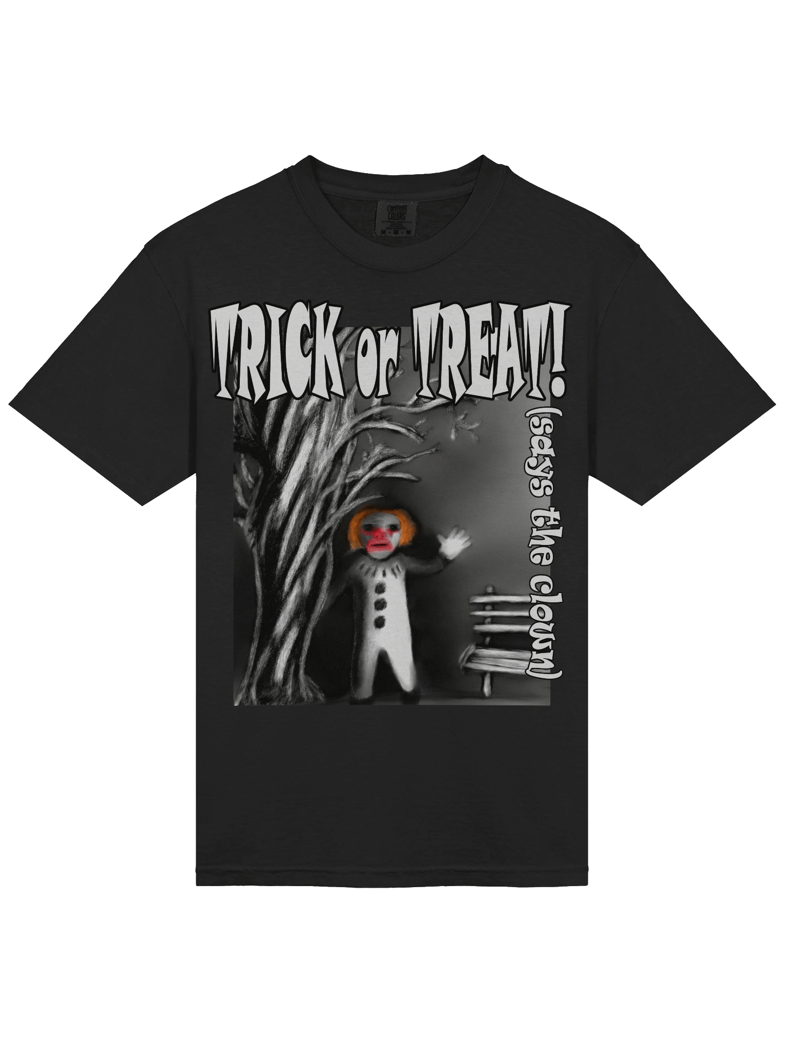 Spooky Clown Trick or Treat T-Shirt product image (3)