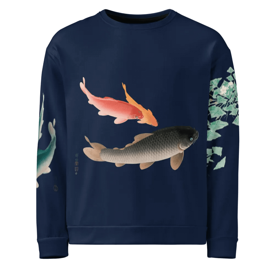 Carp All-Over Print Recycled Unisex Sweatshirt product image (1)