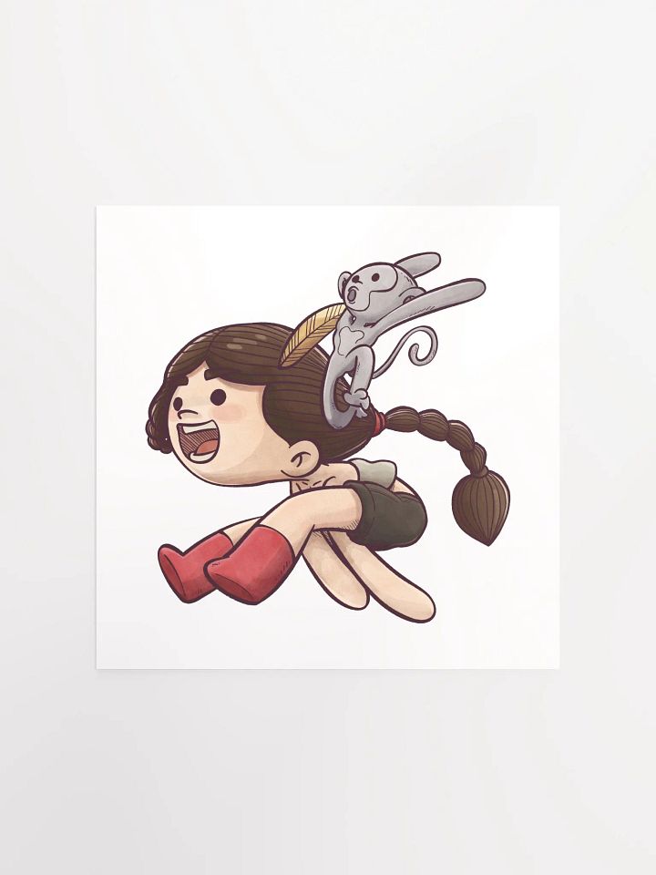 She & Her Pet | Matte Paper Poster product image (1)