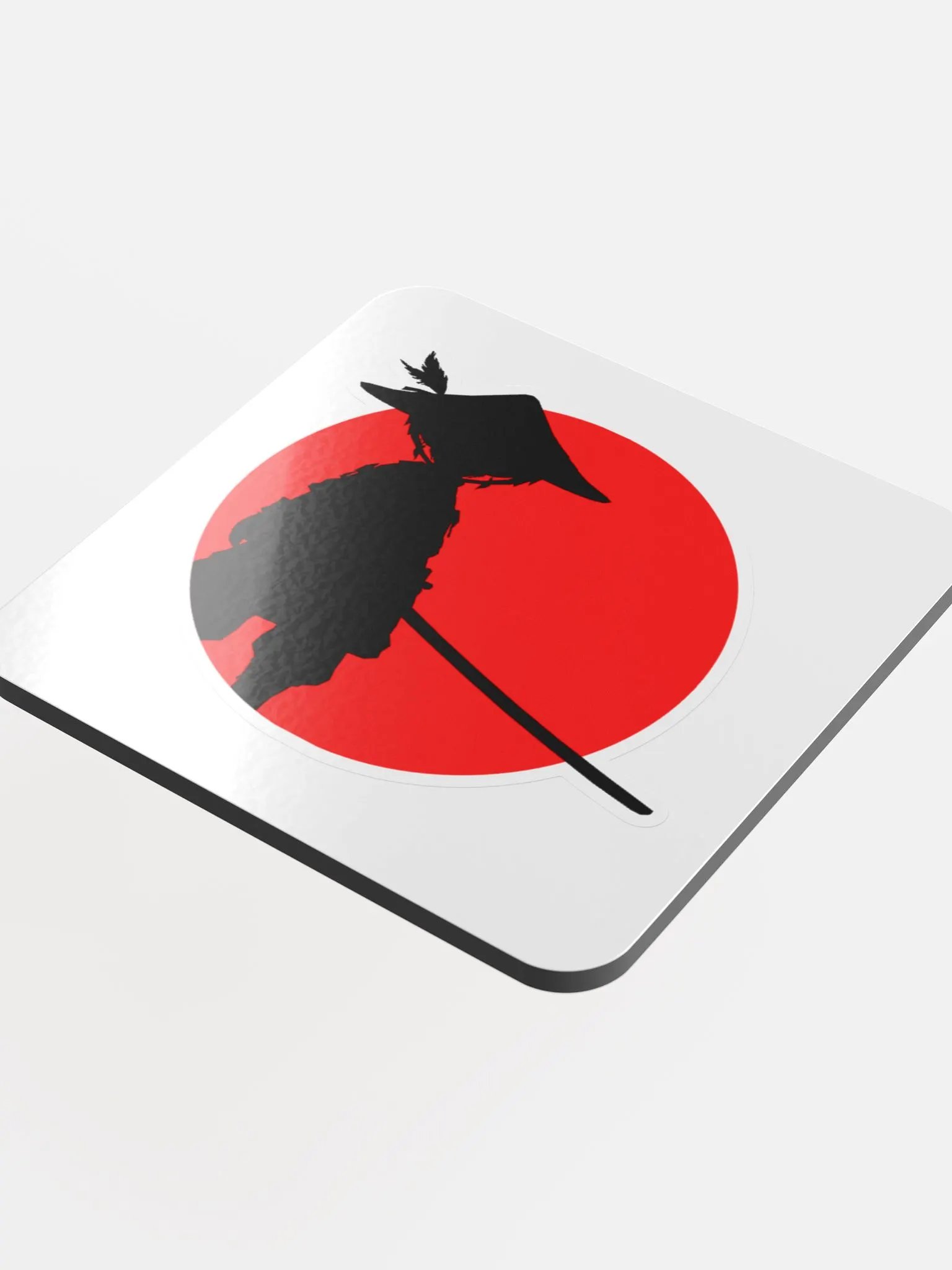 Samurai Silhouette Cork Coaster product image (4)