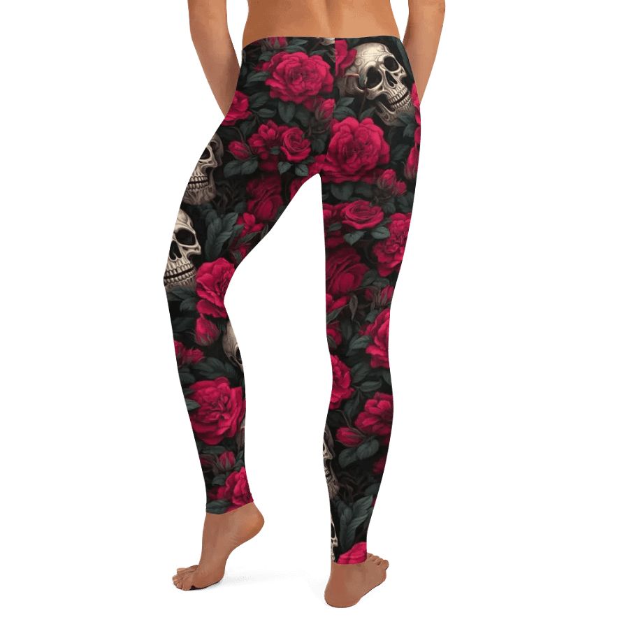 Leggings – Skulls and Roses Print for Edgy & Bold Style product image (8)