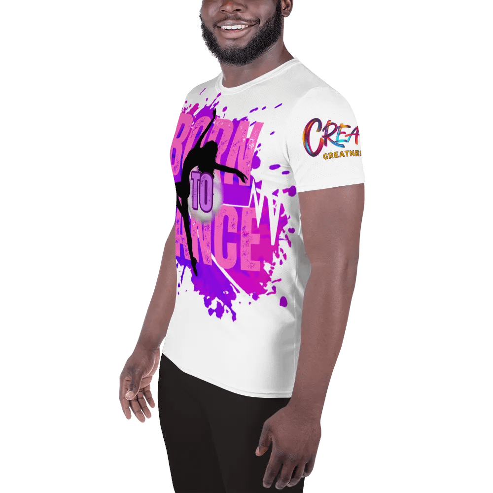 Born to Dance Her Silhouette Huge Print Athletic Tee product image (11)