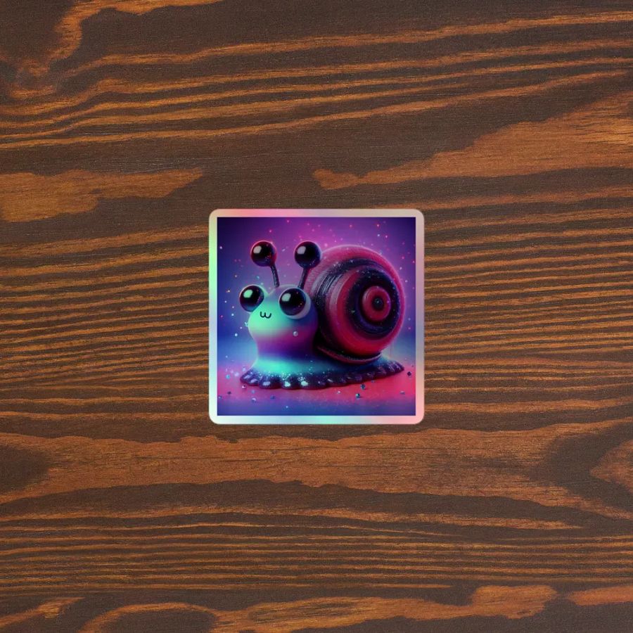 Whimsical Snail Holographic Sticker Sheet product image (5)