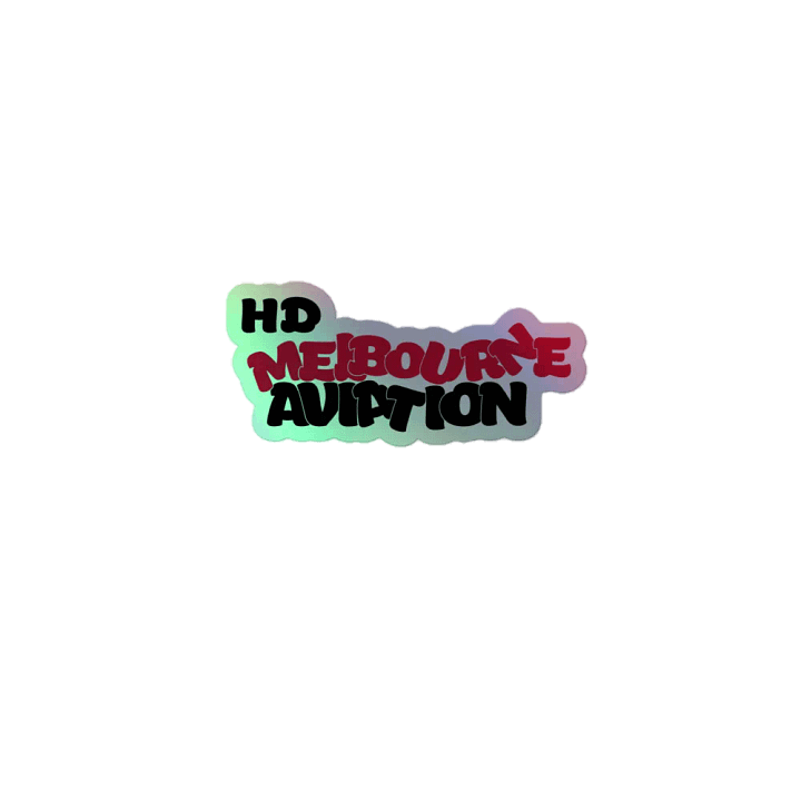 HD Melbourne Aviation Holographic Sticker product image (1)