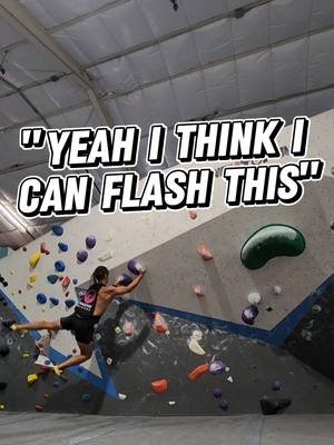 Spoiler Alert: I did not flash it 😂 #bouldering #climbing #climbingfails 