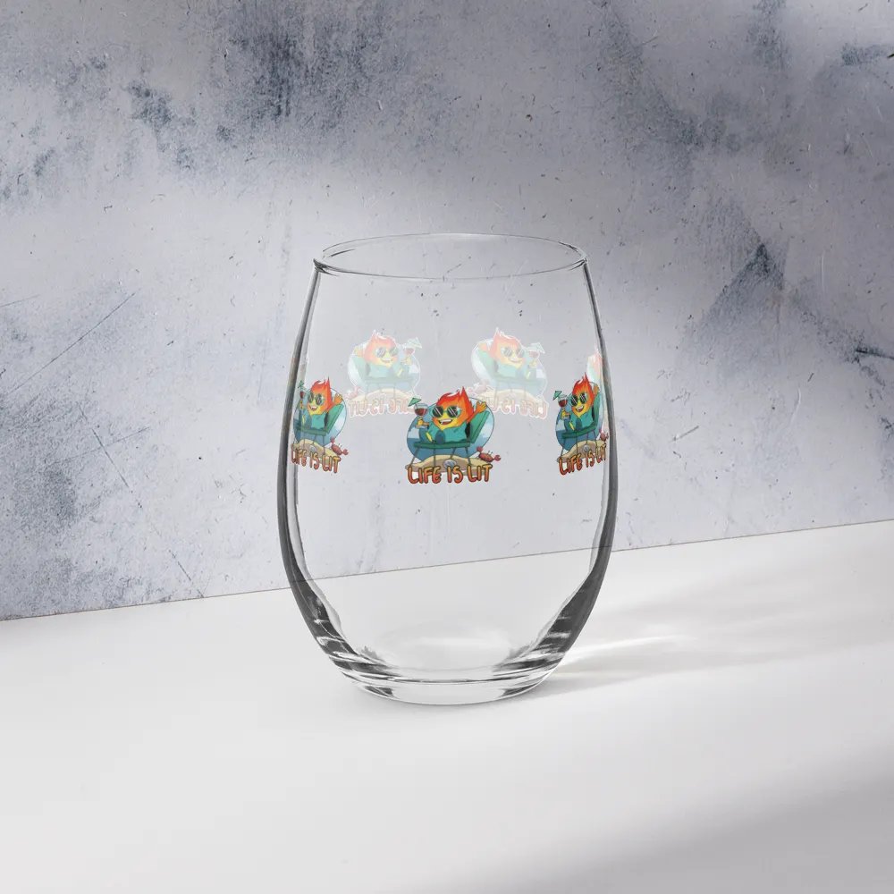 Mamaflame Life Is Lit Cocktail Glass product image (7)