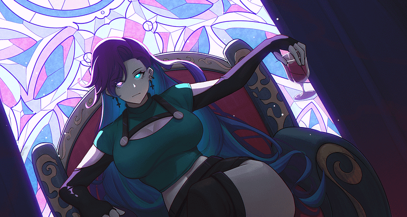 GoreGoddess_ Throne Wallpaper