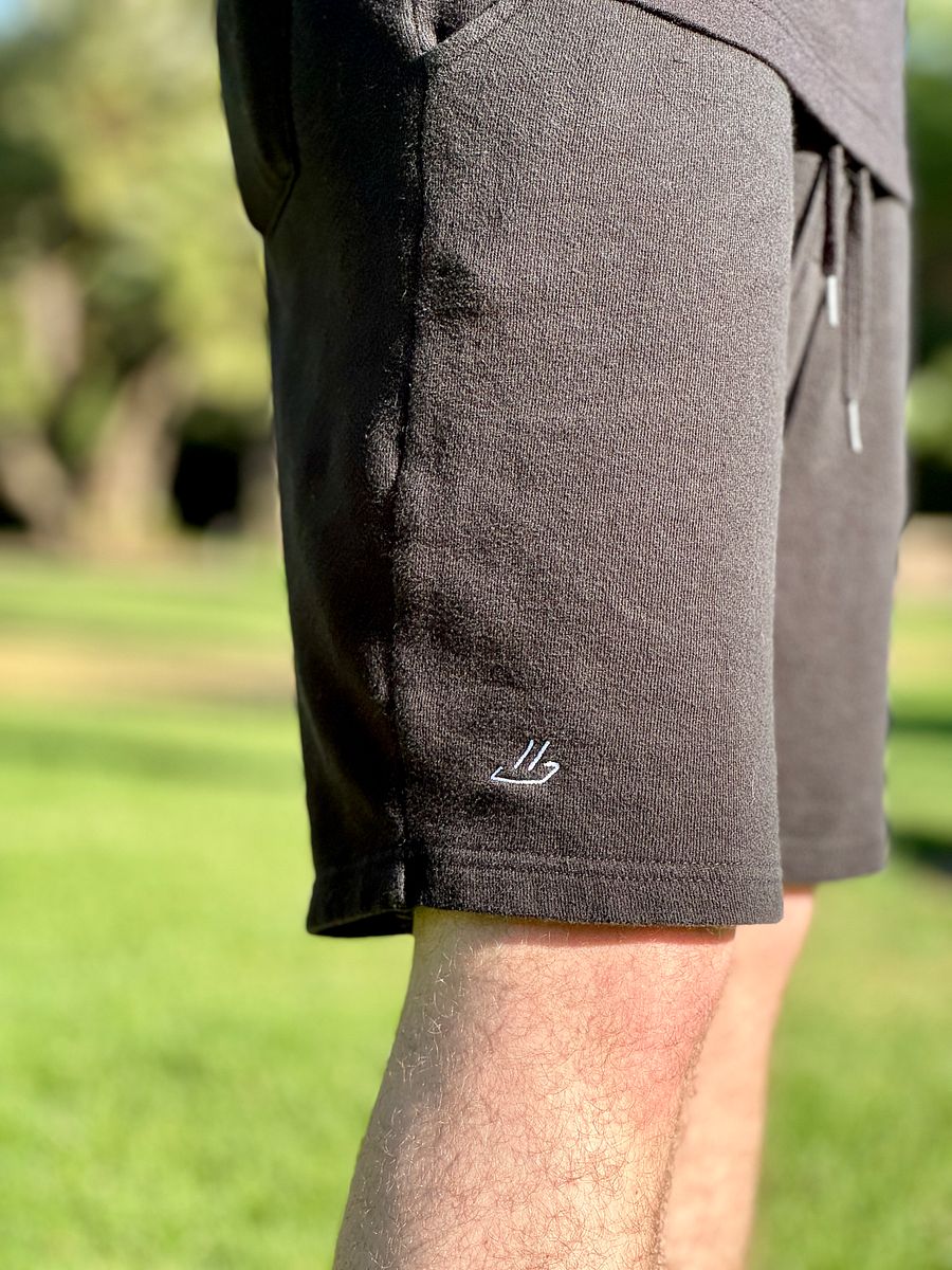 Nice. Embroidered Sweatshorts (Black) product image (9)