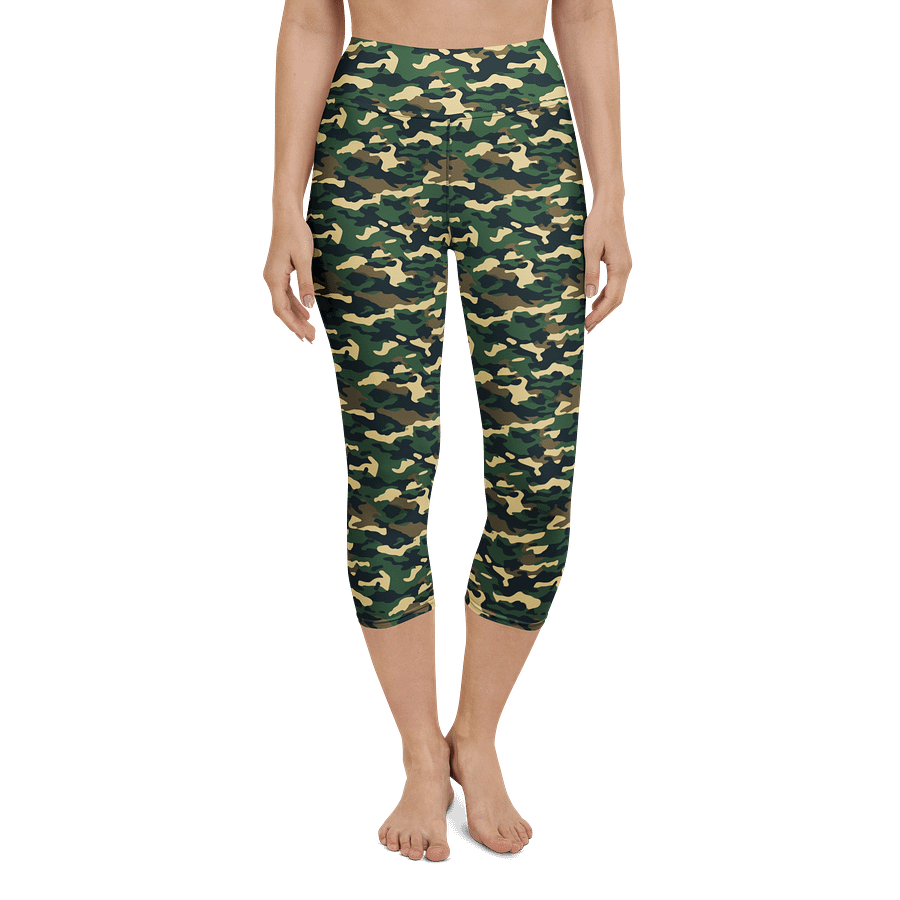 Jungle Camo Yoga Capri Leggings product image (5)