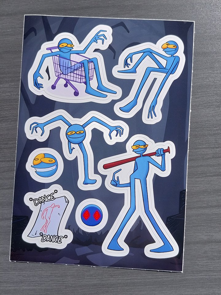 Blue Guy Sticker Sheet - Volume 1 product image (2)