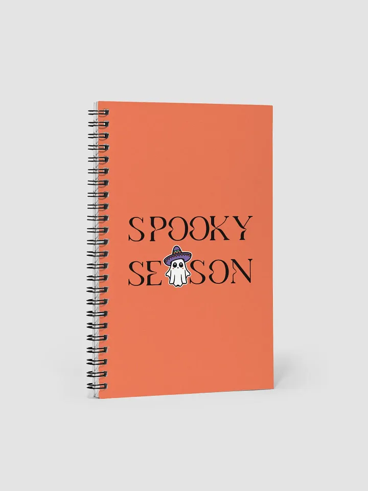 Spooky Season Sombrero Ghost Dotted Spiral Notebook product image (1)