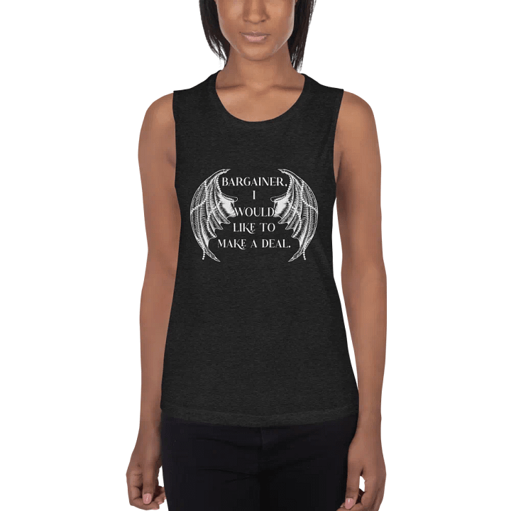 Bargainer Calling Card Bella+Canvas Women's Flowy Muscle Tank product image (2)