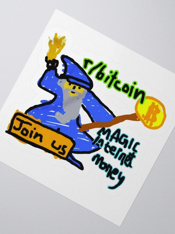 r/bitcoin Wizard Sticker product image (2)