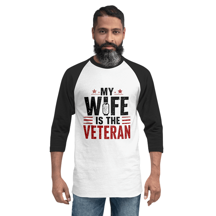 My Wife Is The Veteran Multi Colored Tee product image (2)