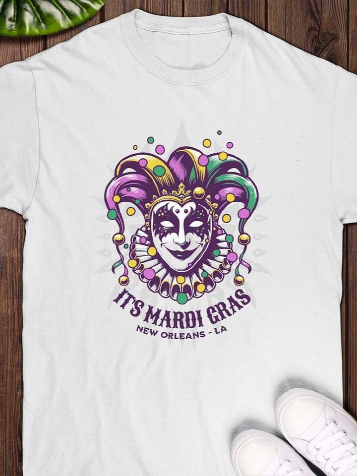 Big Mask Mardi Gras 2025 T shirt product image (1)
