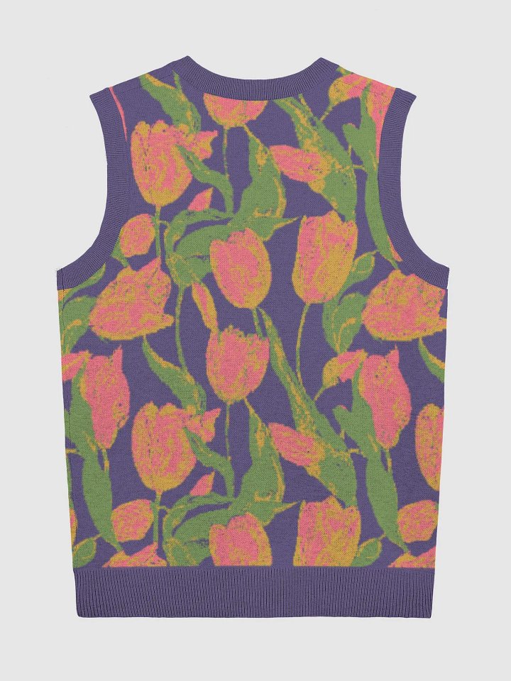 Blossom Visions Knitted V-Neck Vest product image (6)