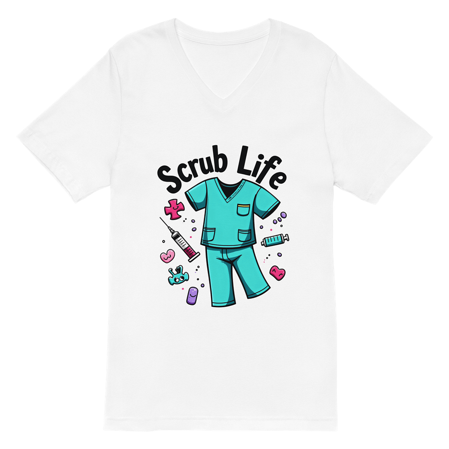 Chic Scrub Life V-Neck Tee product image (2)