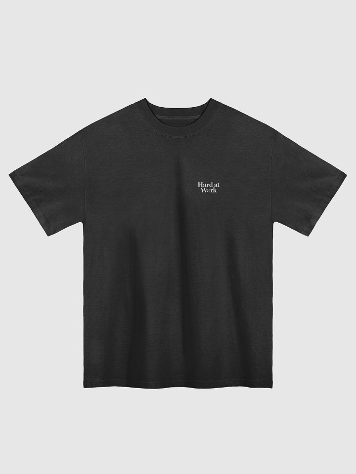 Hard at Work Oversized T-Shirt (Black) product image (1)