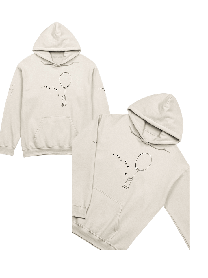 Pooh Bear Floating with the Bees Adult Hoodie product image (1)