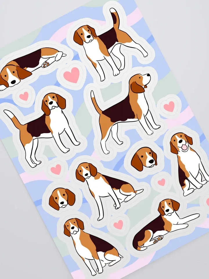 Beagle Bonanza Kiss Cut Sticker Sheet product image (2)