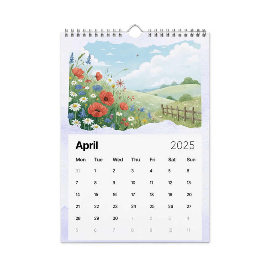 WATERCOLOR SEASONAL SCENES WALL CALENDAR 2025 product image (1)