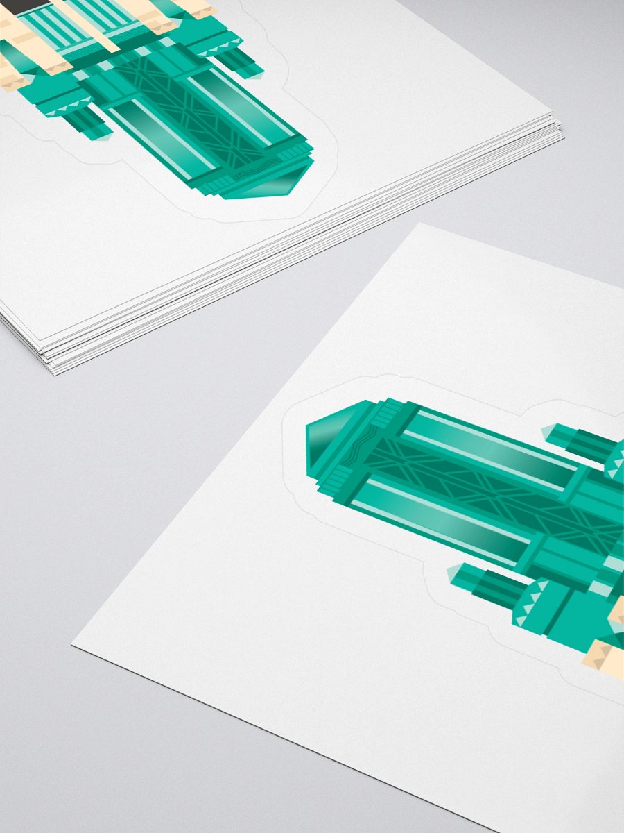 BW Tower Illustration- Sticker product image (14)