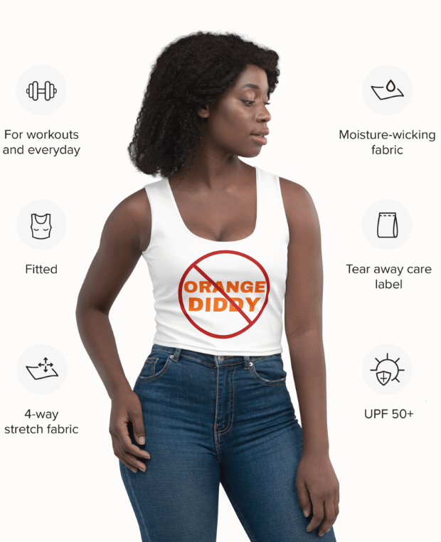 No Orange Diddy Stretchy Crop Top product image (11)