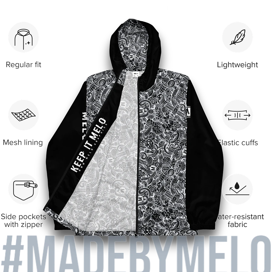 Dark Space Scribble - Ultimate Windbreaker Jacket | #MadeByMELO product image (3)