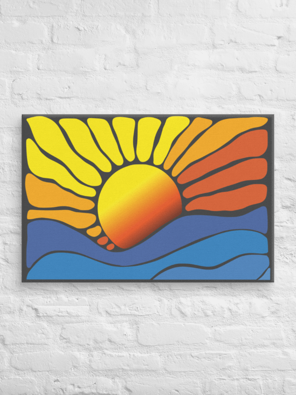 Abstract Sunrise Canvas 2:3 product image (5)