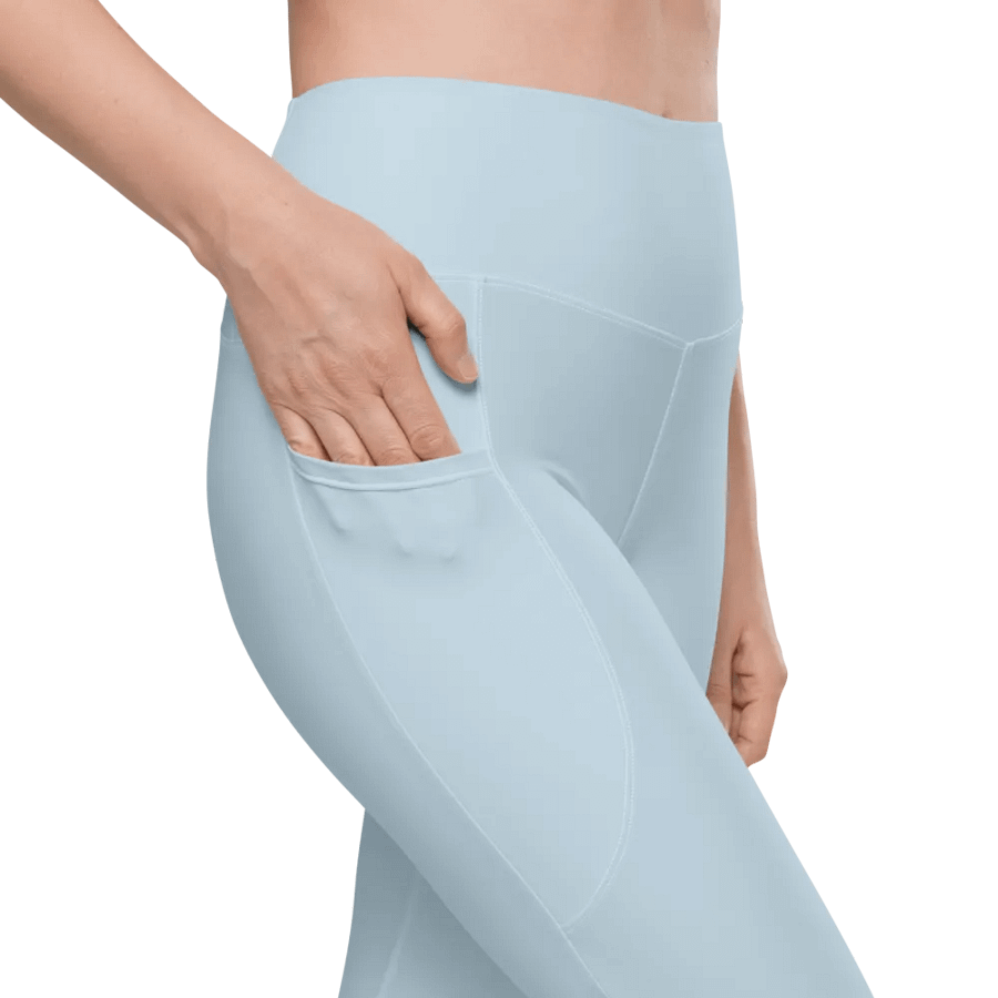 Serene Blue Leggings with Pockets product image (7)