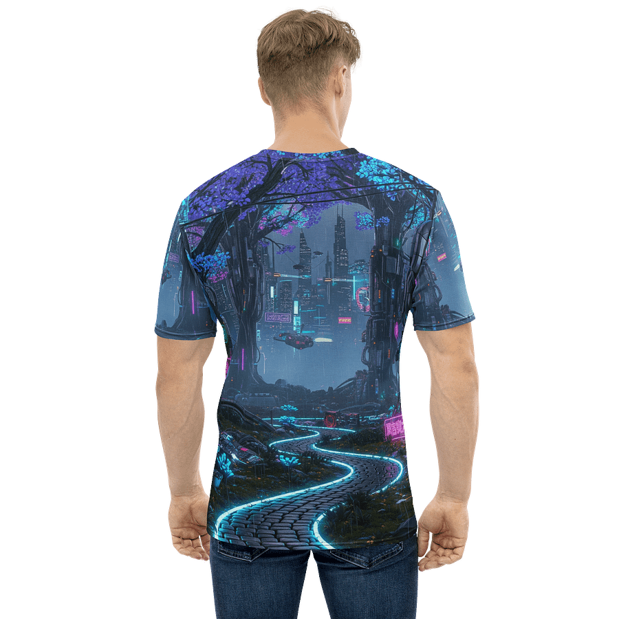 Neon Cyber Wolves All-Over T-Shirt product image (4)